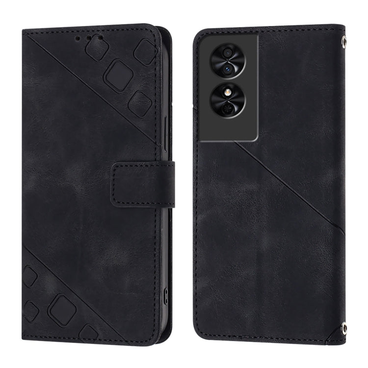 For TCL 50 SE Skin Feel Embossed Leather Phone Case