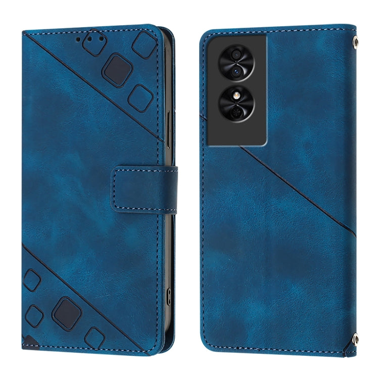 For TCL 50 SE Skin Feel Embossed Leather Phone Case