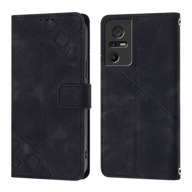 For TCL 40 SE Skin Feel Embossed Leather Phone Case