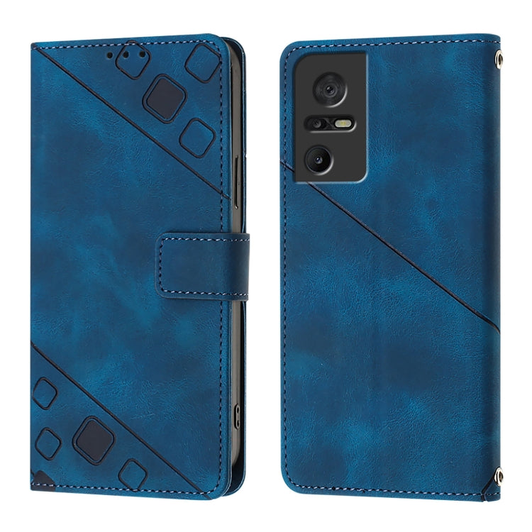 For TCL 40 SE Skin Feel Embossed Leather Phone Case