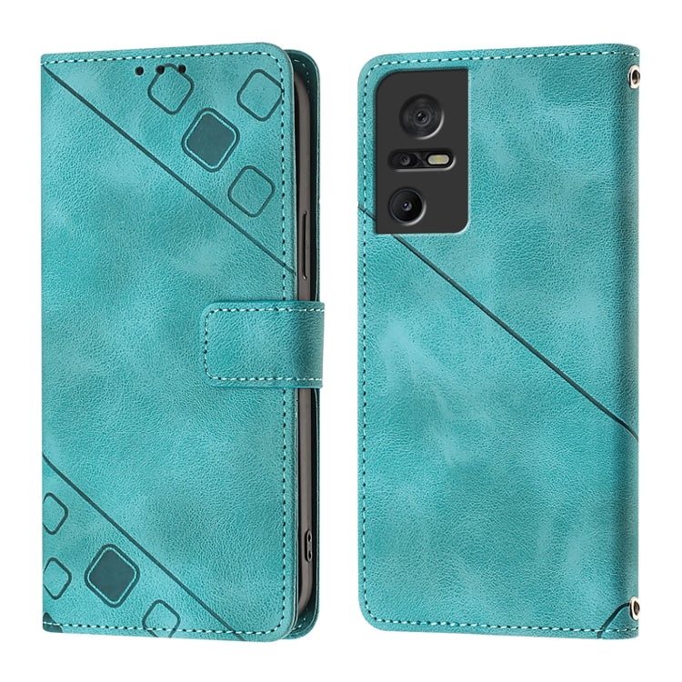 For TCL 40 SE Skin Feel Embossed Leather Phone Case