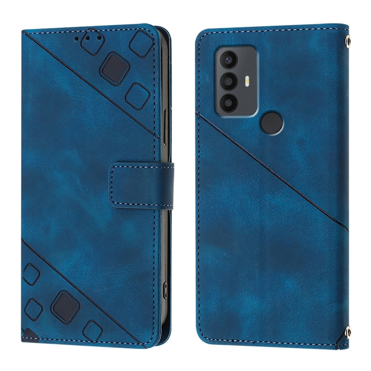 For TCL 30 SE Skin Feel Embossed Leather Phone Case