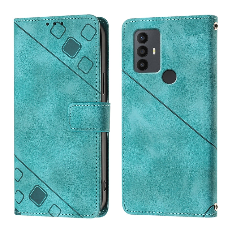 For TCL 30 SE Skin Feel Embossed Leather Phone Case