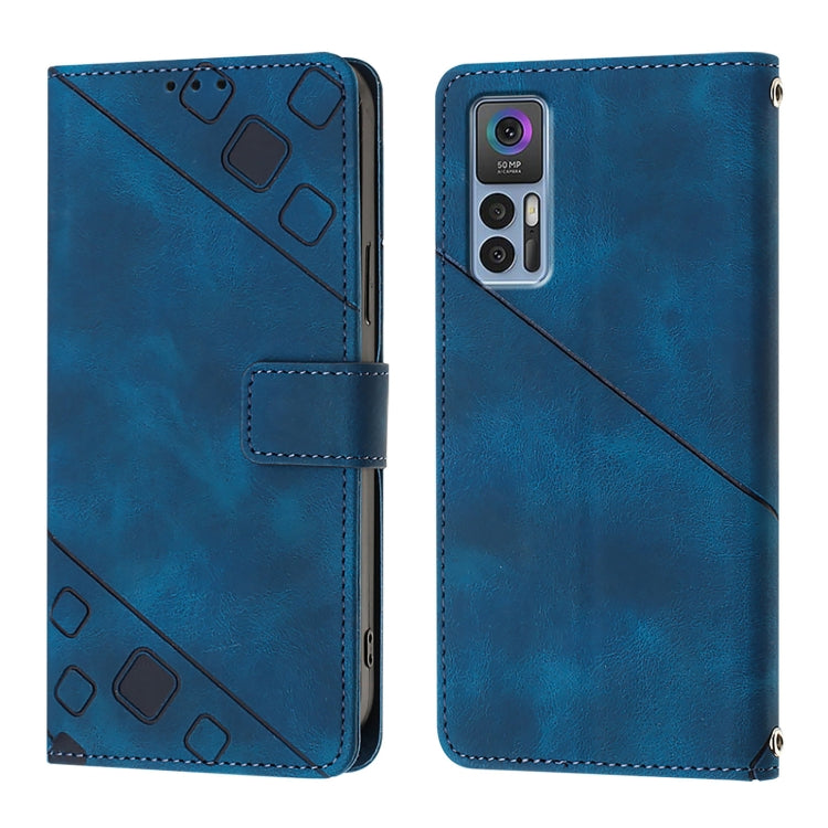 For TCL 30+ Skin Feel Embossed Leather Phone Case