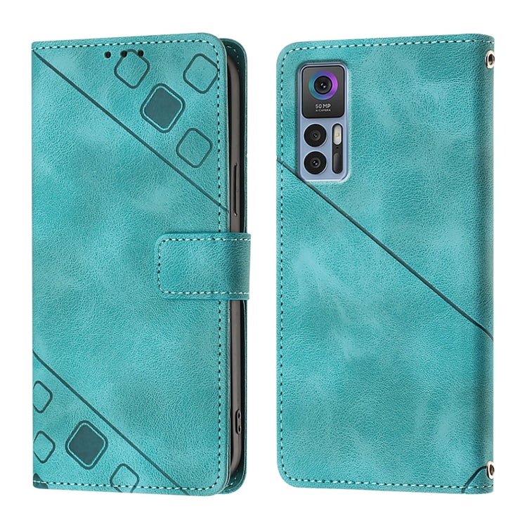 For TCL 30+ Skin Feel Embossed Leather Phone Case