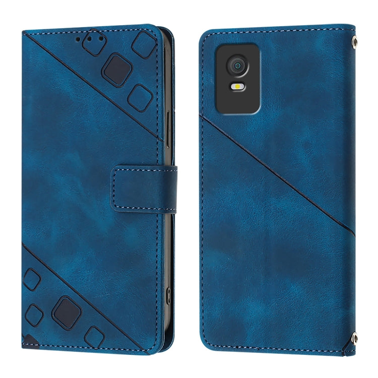 For TCL 403 Skin Feel Embossed Leather Phone Case