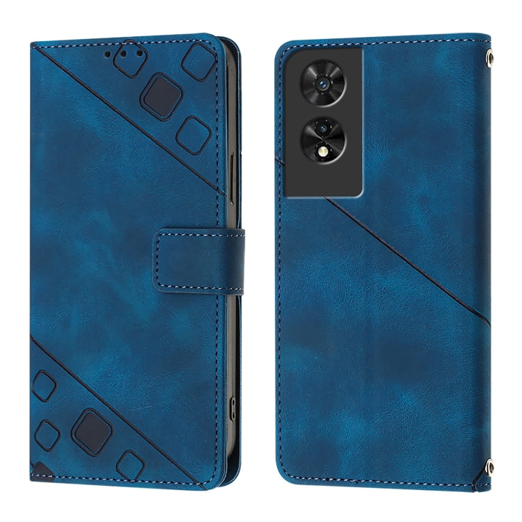 For TCL 505 Skin Feel Embossed Leather Phone Case