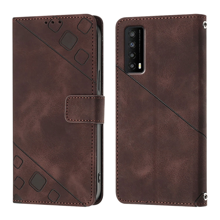 For TCL Stylus 5G Skin Feel Embossed Leather Phone Case