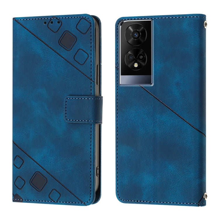 For TCL 50 XE Skin Feel Embossed Leather Phone Case