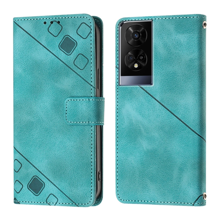 For TCL 50 XE Skin Feel Embossed Leather Phone Case