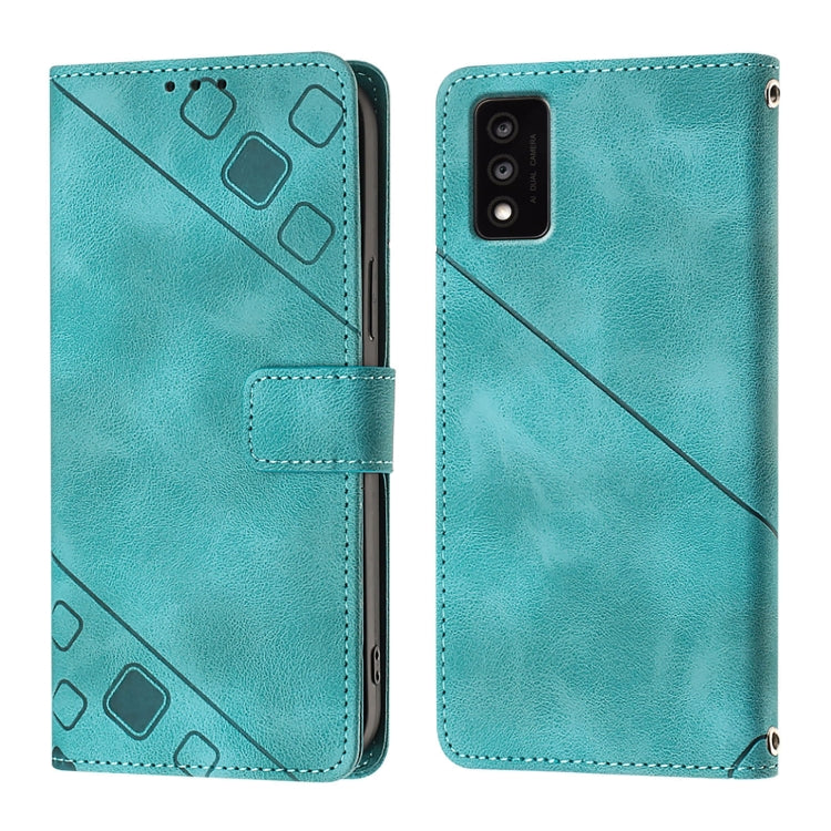 For TCL 30T T603DL Skin Feel Embossed Leather Phone Case