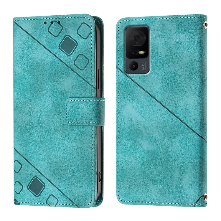 For TCL 40 XL / 40 T T608DL Skin Feel Embossed Leather Phone Case