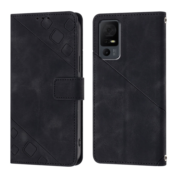 For TCL 50 LE 5G Skin Feel Embossed Leather Phone Case