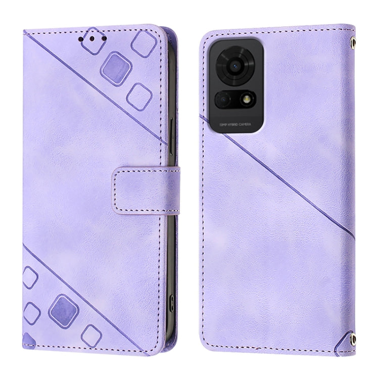 For TCL 50 LE 5G Skin Feel Embossed Leather Phone Case