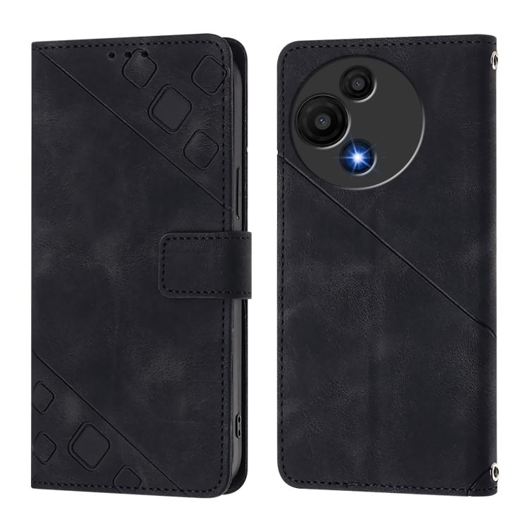 For TCL 60 SE NxtPaper / 605 Skin Feel Embossed Leather Phone Case