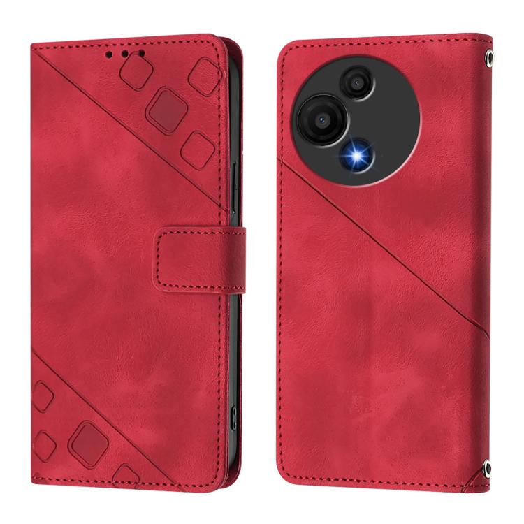 For TCL 60 SE NxtPaper / 605 Skin Feel Embossed Leather Phone Case