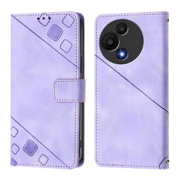 For TCL 60 SE NxtPaper / 605 Skin Feel Embossed Leather Phone Case