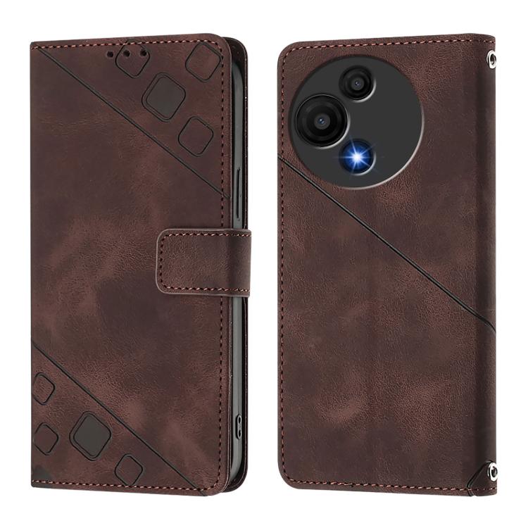 For TCL 60 SE NxtPaper / 605 Skin Feel Embossed Leather Phone Case