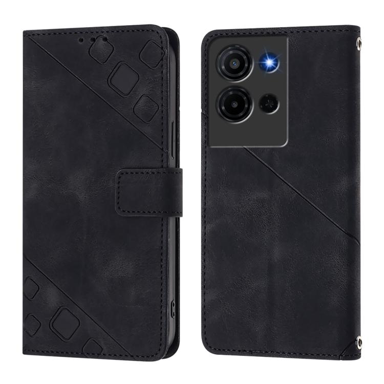 For TCL K32 5G / K33 Skin Feel Embossed Leather Phone Case