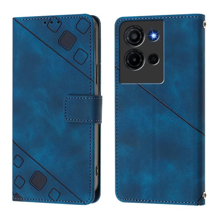 For TCL K32 5G / K33 Skin Feel Embossed Leather Phone Case