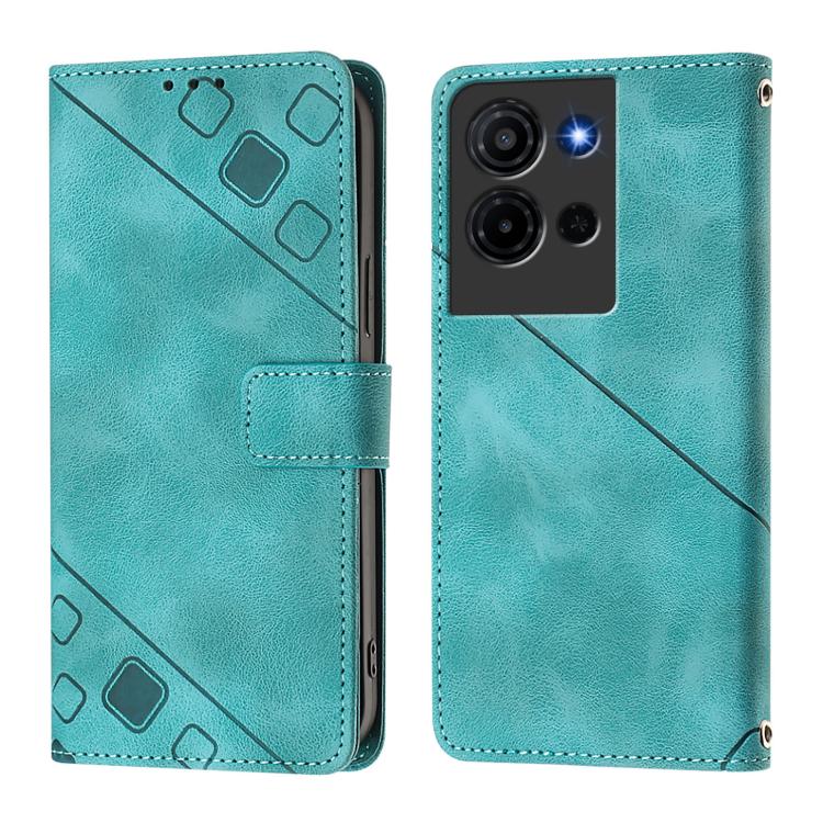 For TCL K32 5G / K33 Skin Feel Embossed Leather Phone Case