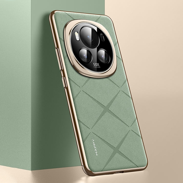 For Honor Magic6 Plain Leather PC Phone Case