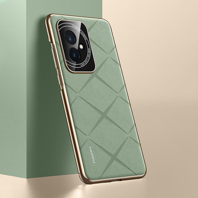 For Honor 100 Plain Leather PC Phone Case