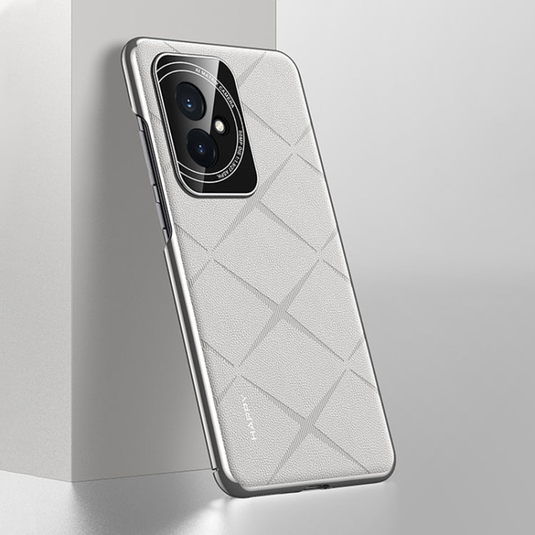 For Honor 100 Plain Leather PC Phone Case