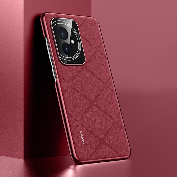 For Honor 100 Plain Leather PC Phone Case
