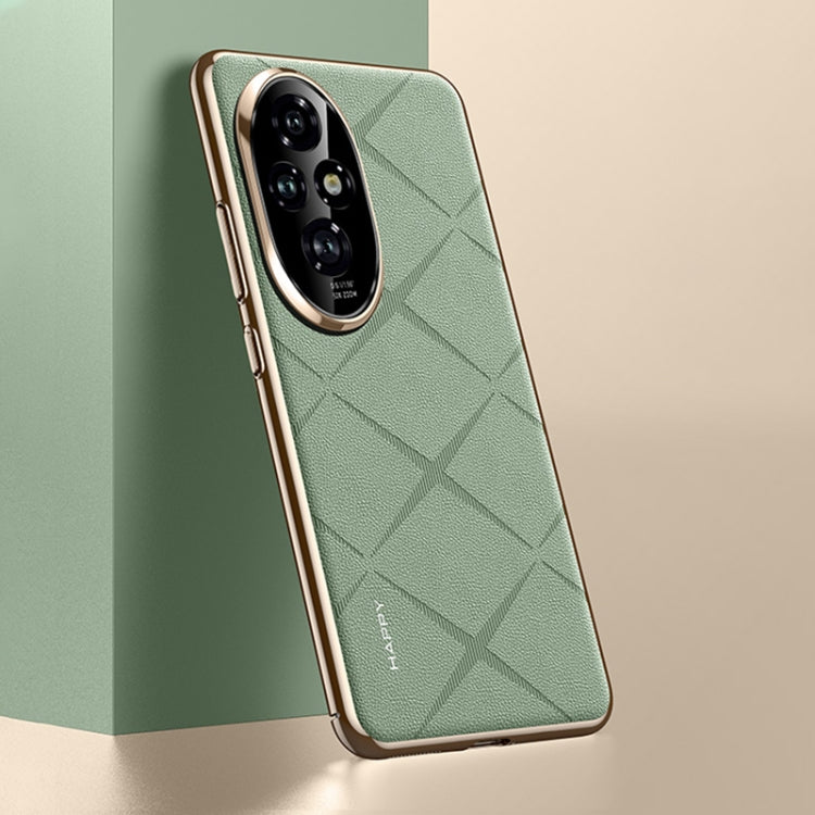 For Honor 200 Plain Leather PC Phone Case