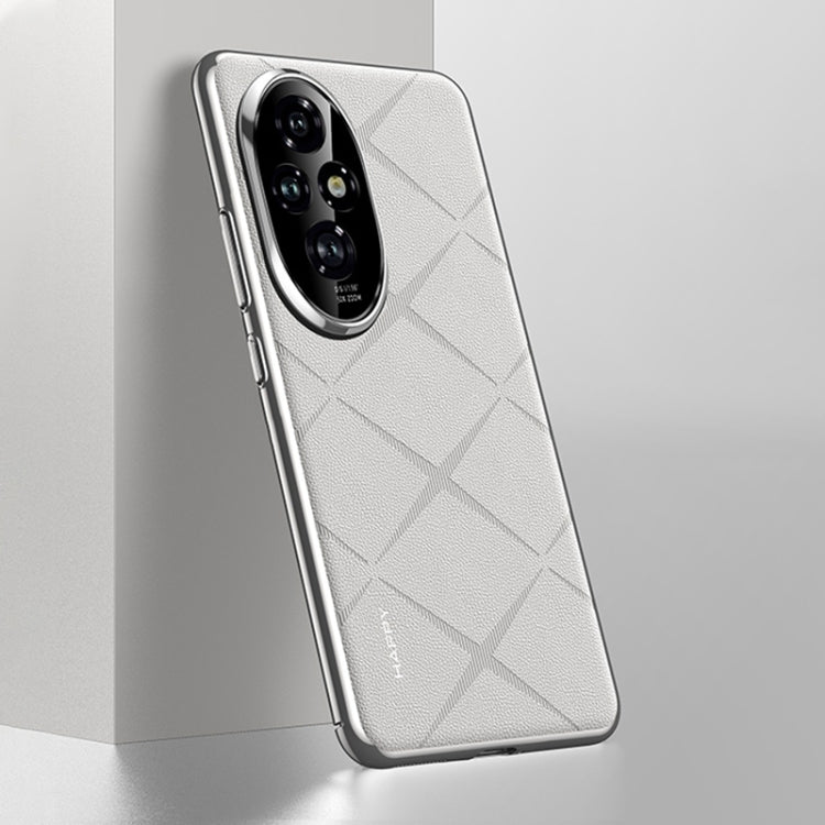 For Honor 200 Plain Leather PC Phone Case