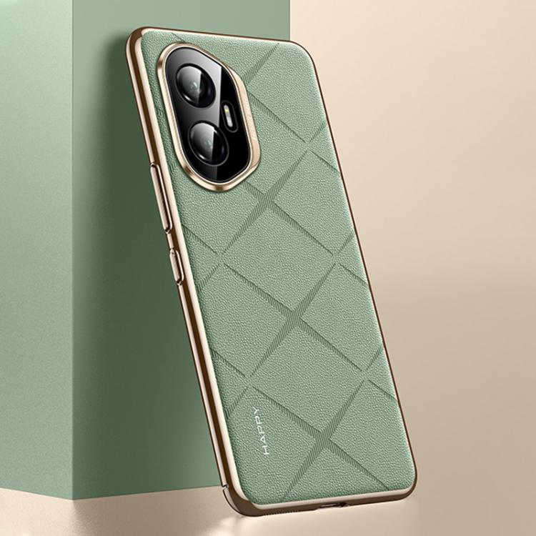For Honor 300 Plain Leather PC Phone Case