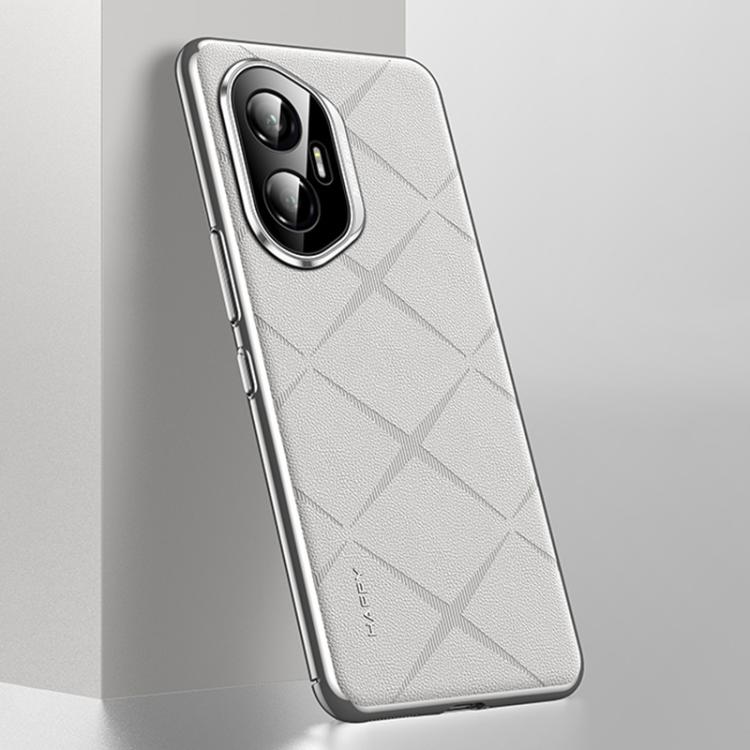 For Honor 300 Plain Leather PC Phone Case