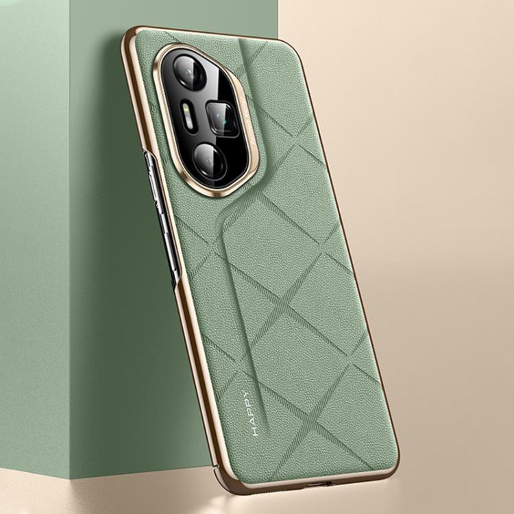 For Honor 300 Pro Plain Leather PC Phone Case
