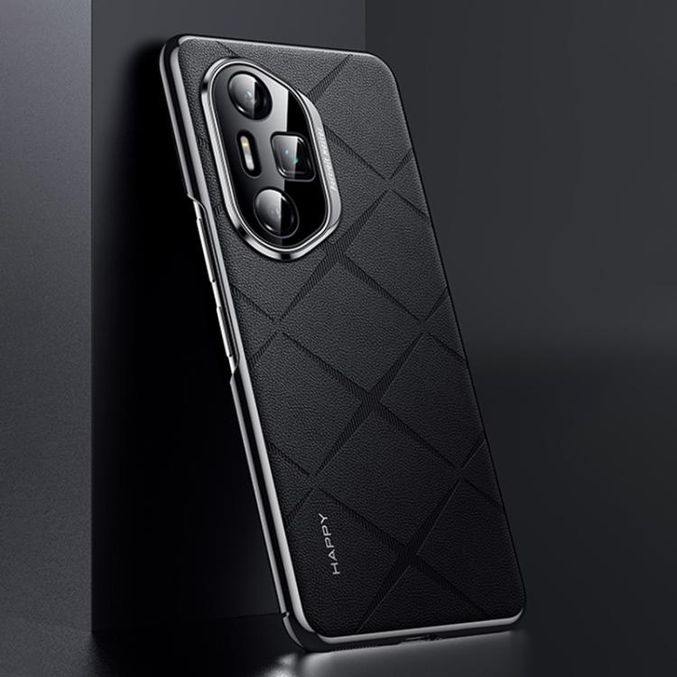 For Honor 300 Ultra Plain Leather PC Phone Case