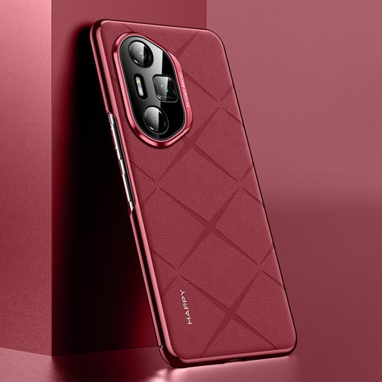 For Honor 300 Ultra Plain Leather PC Phone Case