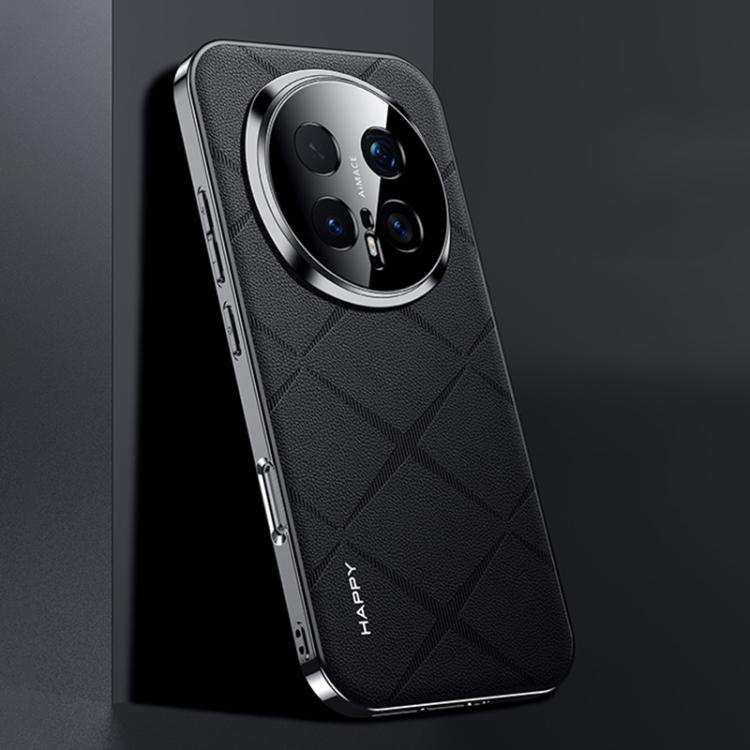 For Honor Magic8 Pro Plain Leather PC Phone Case
