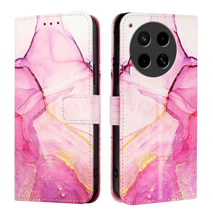 For Tecno Camon 30 5G / 4G PT003 Marble Pattern Flip Leather Phone Case