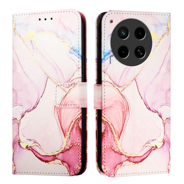 For Tecno Camon 30 5G / 4G PT003 Marble Pattern Flip Leather Phone Case
