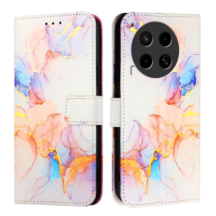 For Tecno Camon 30 5G / 4G PT003 Marble Pattern Flip Leather Phone Case