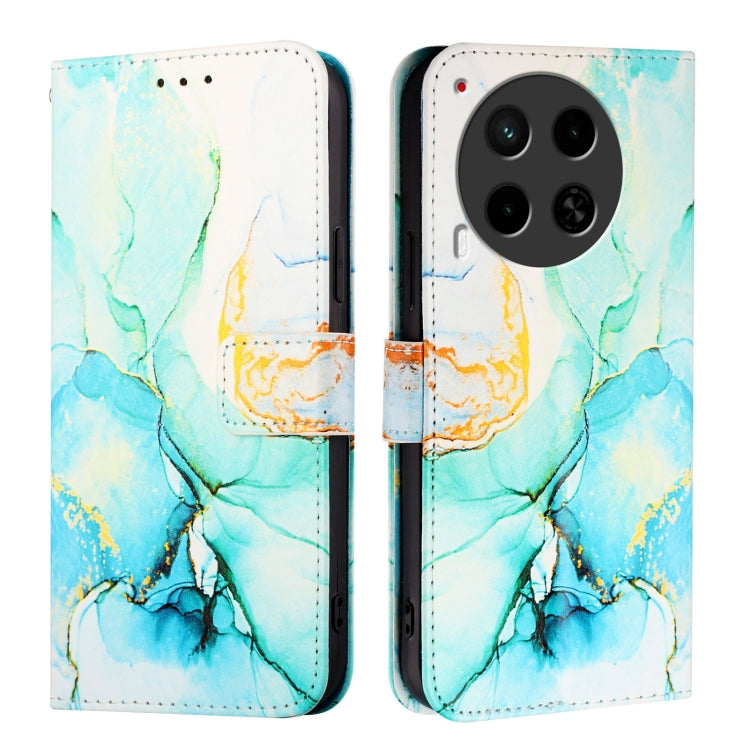 For Tecno Camon 30 5G / 4G PT003 Marble Pattern Flip Leather Phone Case