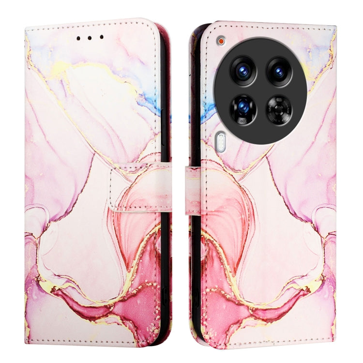 For Tecno Camon 30 Premier 5G PT003 Marble Pattern Flip Leather Phone Case