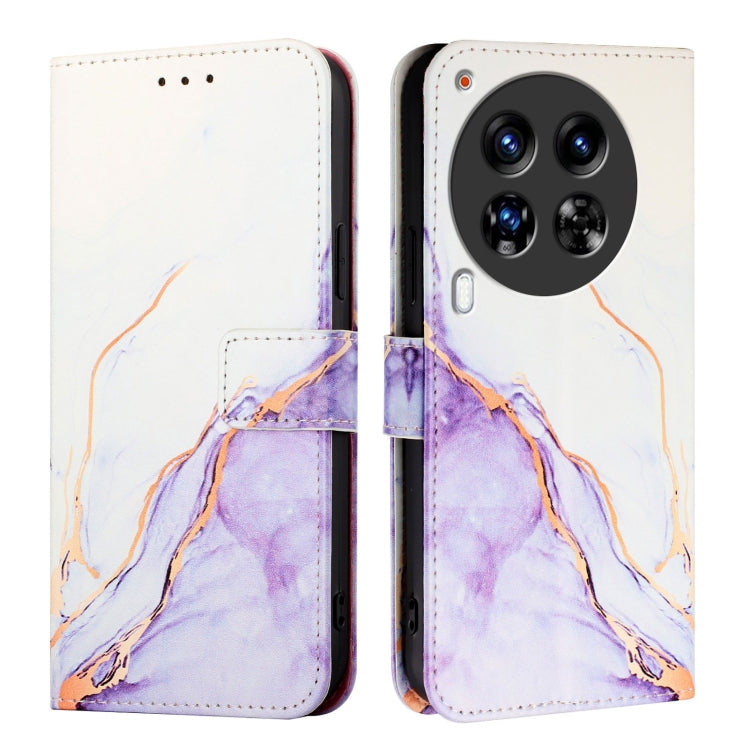 For Tecno Camon 30 Premier 5G PT003 Marble Pattern Flip Leather Phone Case