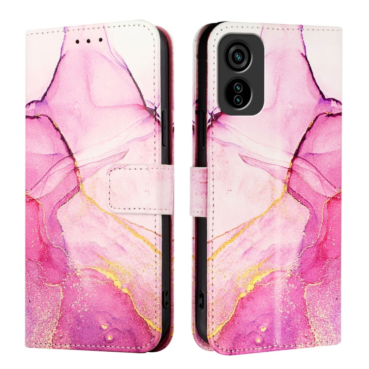 For Tecno Pop 6C / Itel A18 PT003 Marble Pattern Flip Leather Phone Case