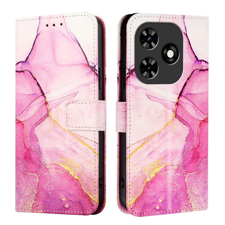 For Tecno Spark Go 2024 / Spark 20C PT003 Marble Pattern Flip Leather Phone Case