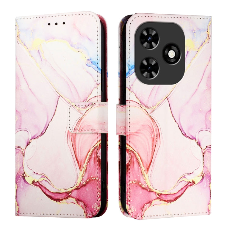 For Tecno Spark Go 2024 / Spark 20C PT003 Marble Pattern Flip Leather Phone Case
