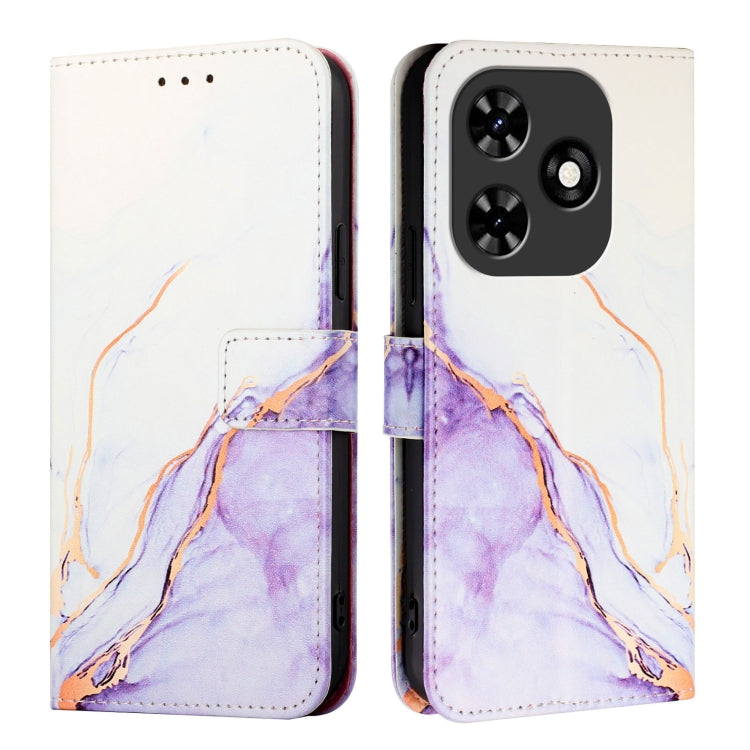For Tecno Spark Go 2024 / Spark 20C PT003 Marble Pattern Flip Leather Phone Case