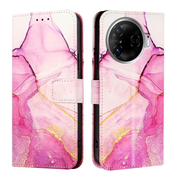 For Tecno Camon 30 Pro 5G PT003 Marble Pattern Flip Leather Phone Case