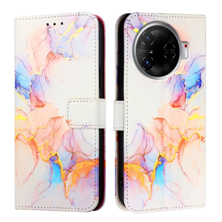 For Tecno Camon 30 Pro 5G PT003 Marble Pattern Flip Leather Phone Case