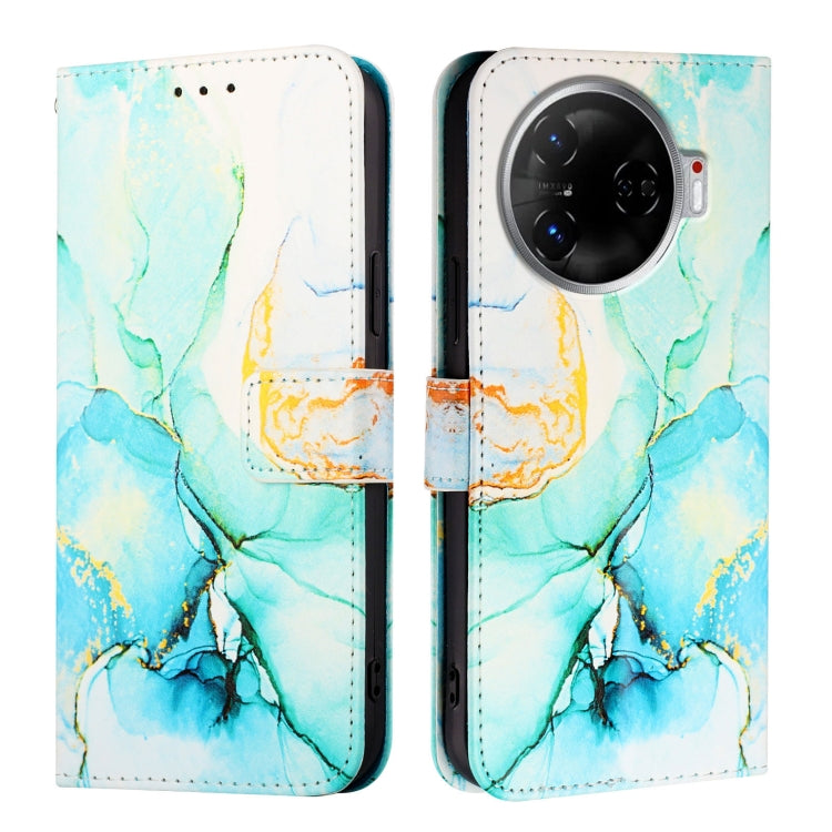 For Tecno Camon 30 Pro 5G PT003 Marble Pattern Flip Leather Phone Case